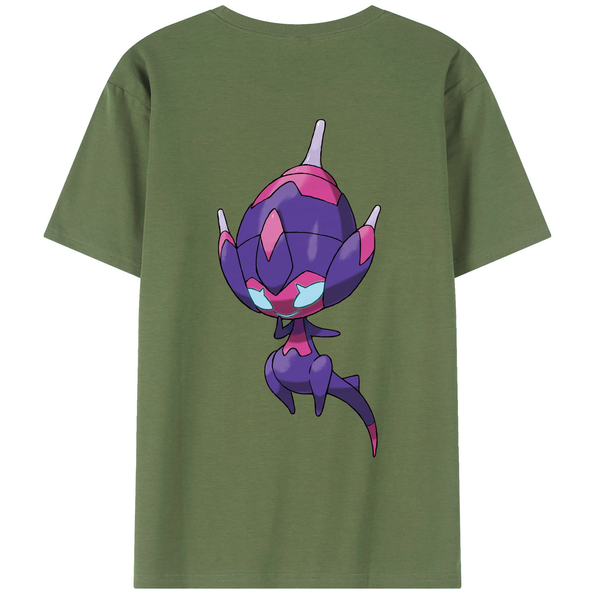 （画像用） ポケットモンスター Pokémon 綿100％ メンズ半袖Tシャツ（バックプリント） 通気性